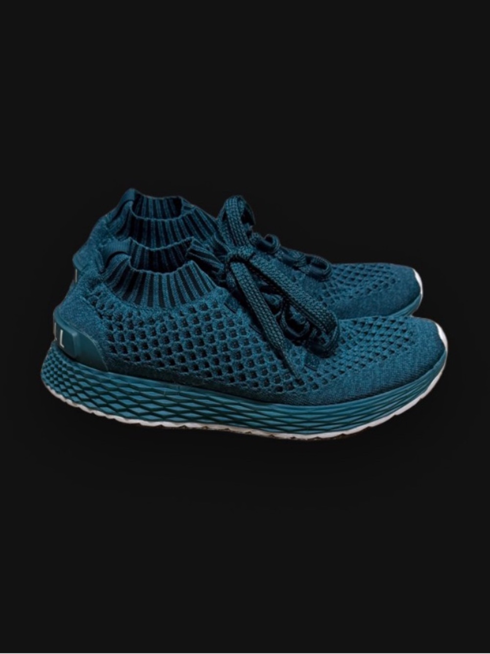 NOBULL Teal Allday Knit Sock Sneakers - Men’s 9, Women’s 10.5